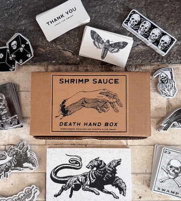 Death Hand Patch And Pin Box