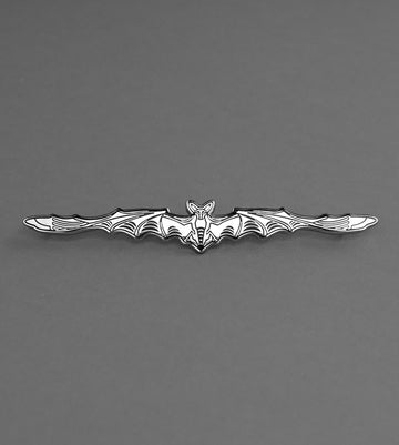 Bat Charm Pin Silver