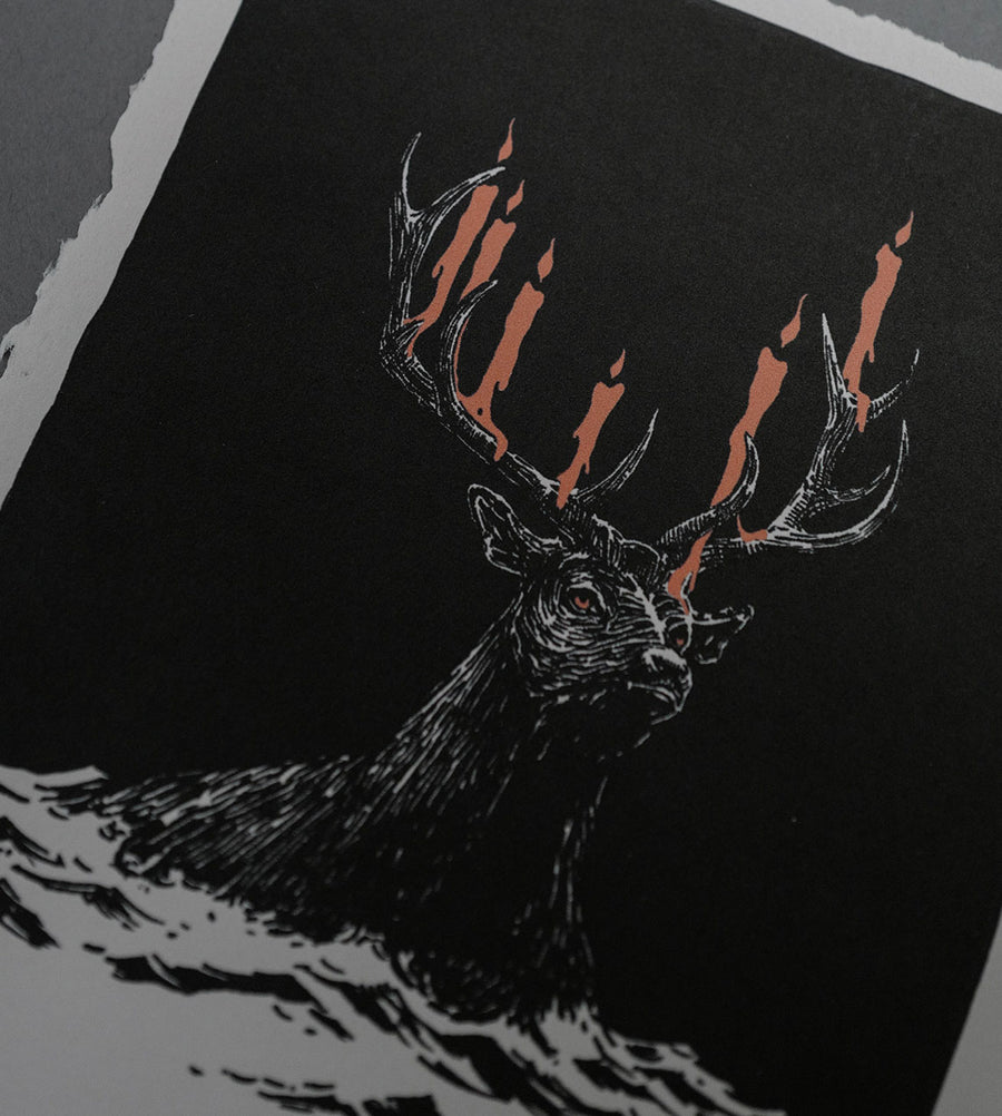 Deer's Past - High-Quality Print