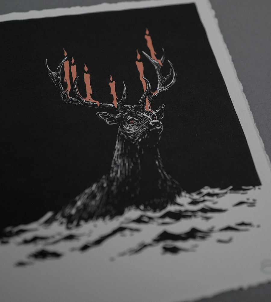 Deer's Past - High-Quality Print