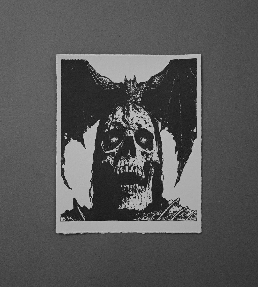 Winged Skull - High-Quality Print