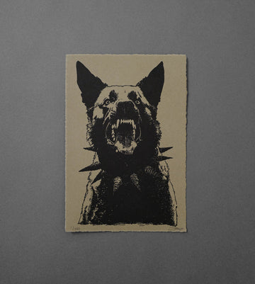 Spiked Wolf - High-Quality Print