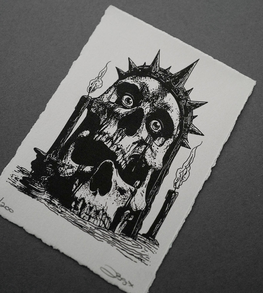 Stacked Skulls - High-Quality Print