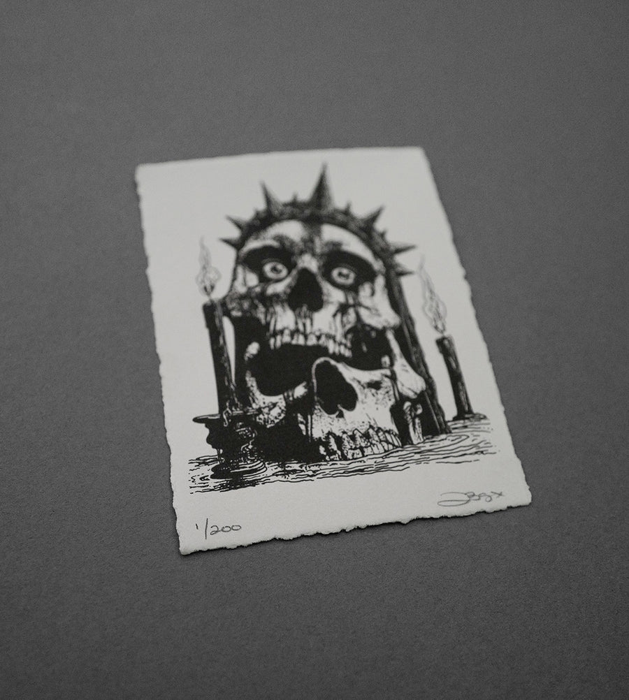 Stacked Skulls - High-Quality Print