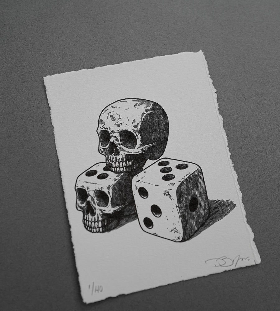 Skull & Dice - Print