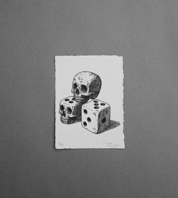 Skull & Dice - Print