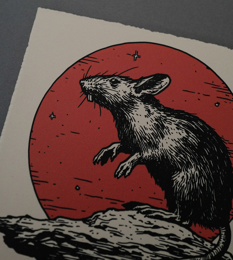 Rat Moon - High-Quality Print