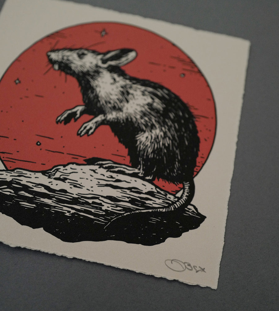 Rat Moon - High-Quality Print