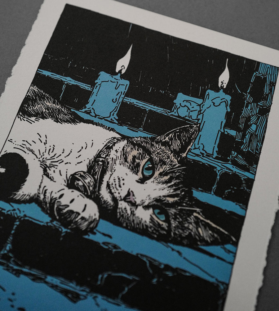 Blue Past - High-Quality Print