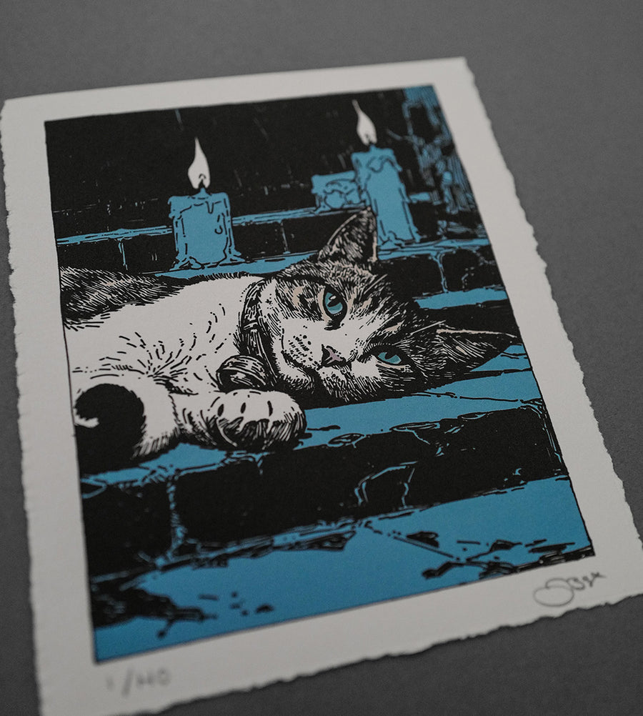 Blue Past - High-Quality Print