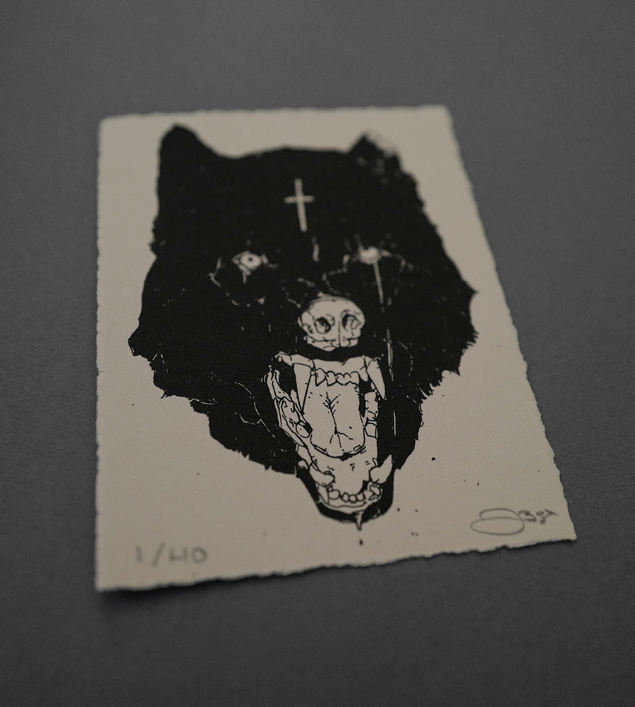 Torn Wolf  - High-Quality Print