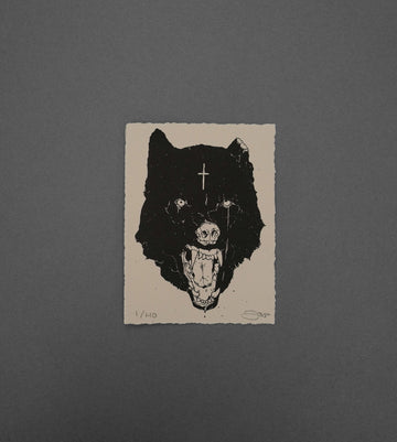 Torn Wolf  - High-Quality Print