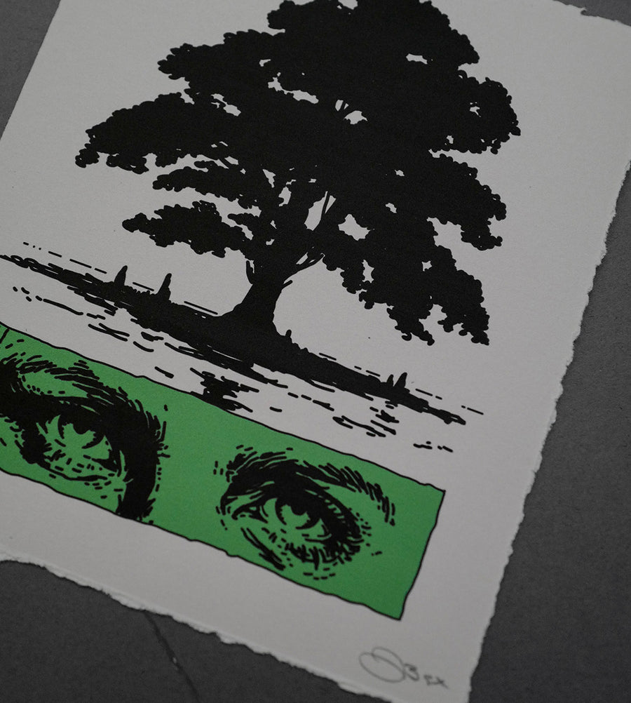 Green Eyes - High-Quality Print