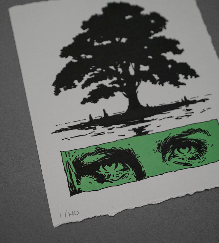 Green Eyes - High-Quality Print