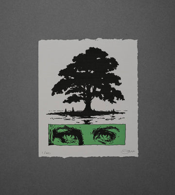 Green Eyes - High-Quality Print