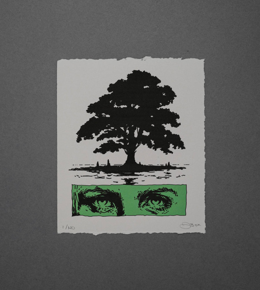 Green Eyes - High-Quality Print