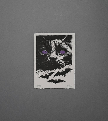 Cats And Bats  - High-Quality Print