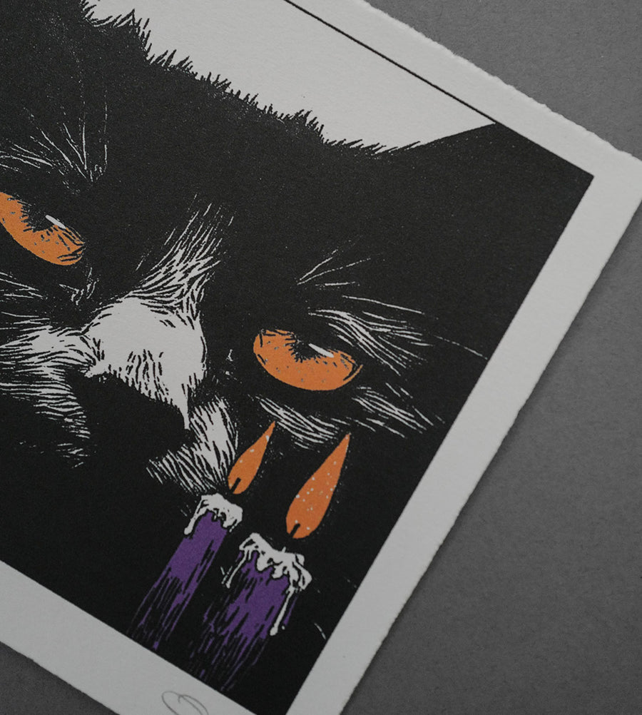 Purple Candles - High-Quality Print