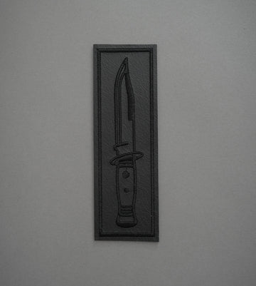 Dagger 6 Leather Patch - Monochrome
