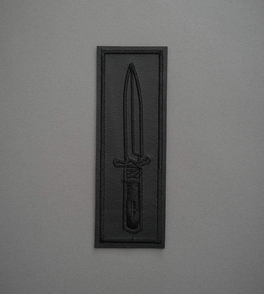 Dagger 2 Leather Patch - Monochrome