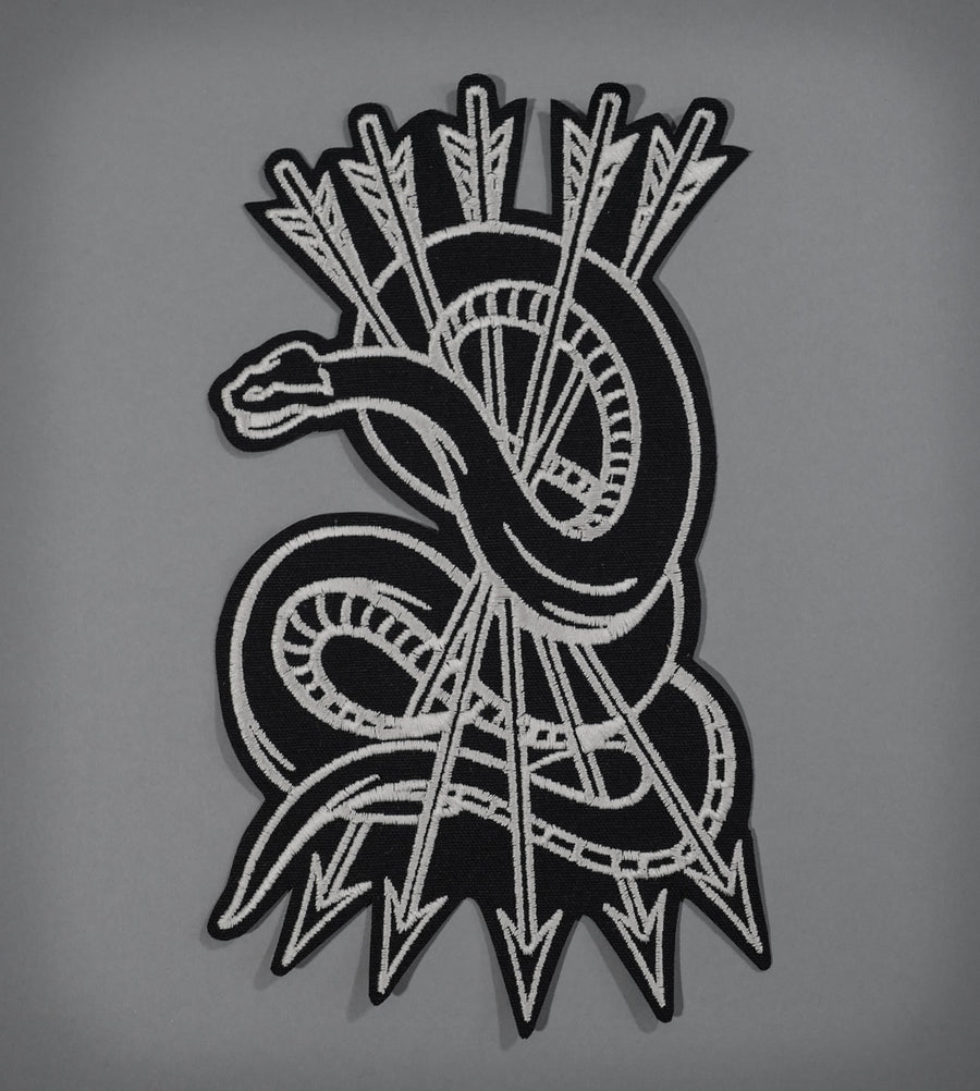 Snake Wrangler Leather Back Patch