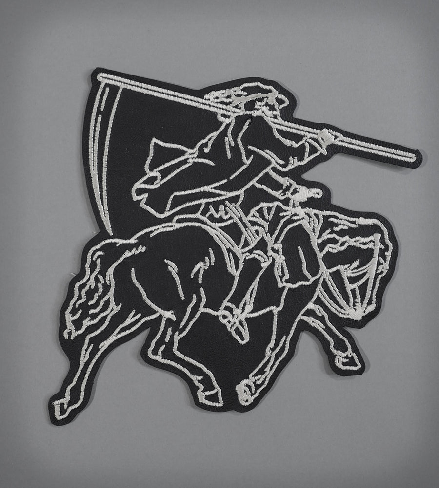 Death As A Rider Leather Back Patch