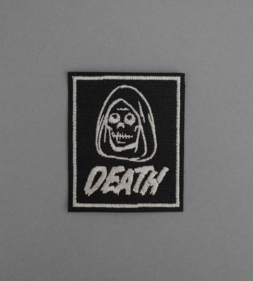 Death Wave Skull Canvas Patch - Black