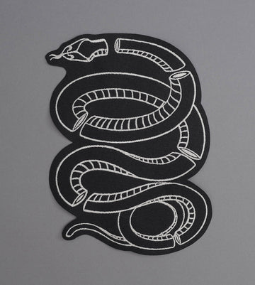 Glass Snake Canvas Back Patch - Black