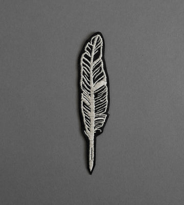 Feather Leather Patch