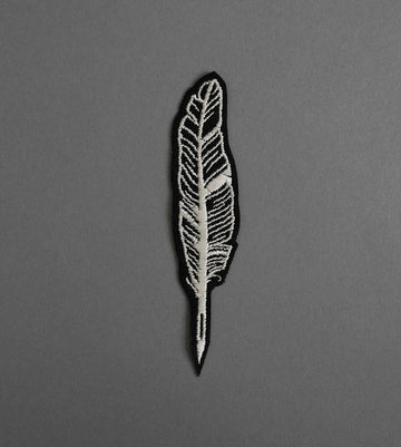 Feather Canvas Patch - Black